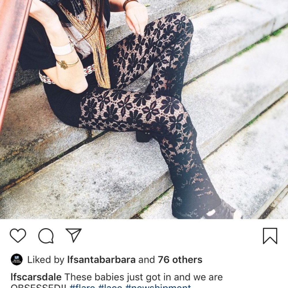 ❤️ Crochet black pants